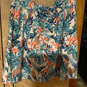Coral Bay Energy Tropical Skort Size 1X. 19” in length.